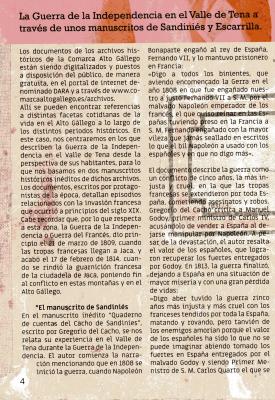 La Guerra de la Independencia en el Valle de Tena a través de unos manuscritos de Sandiniés y Escarrilla
