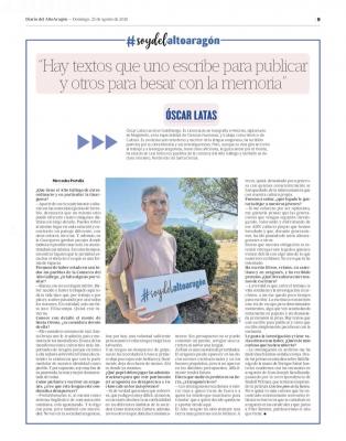 Entrevista en Diario del AltoArag&oacute;n